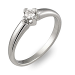 nie wiesz jaki kupić pierścionek na zaręczyny? - to idealny wzór białe złoto z brylantem