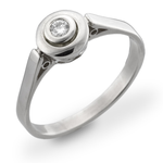 pierścionek z białego złota - idealny na błyskotliwe zaręczyny