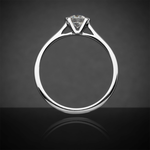 Zaręczynowy pierścionek z pięknym diamentem-brylant 0,40ct F/VS