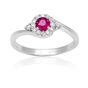 rubinowa pięknosć - pierścionek z rubinem i brylantami