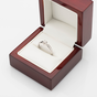 pierścionek zaręczynowy z diamentem-brylantem 0,11ct  w pudełku